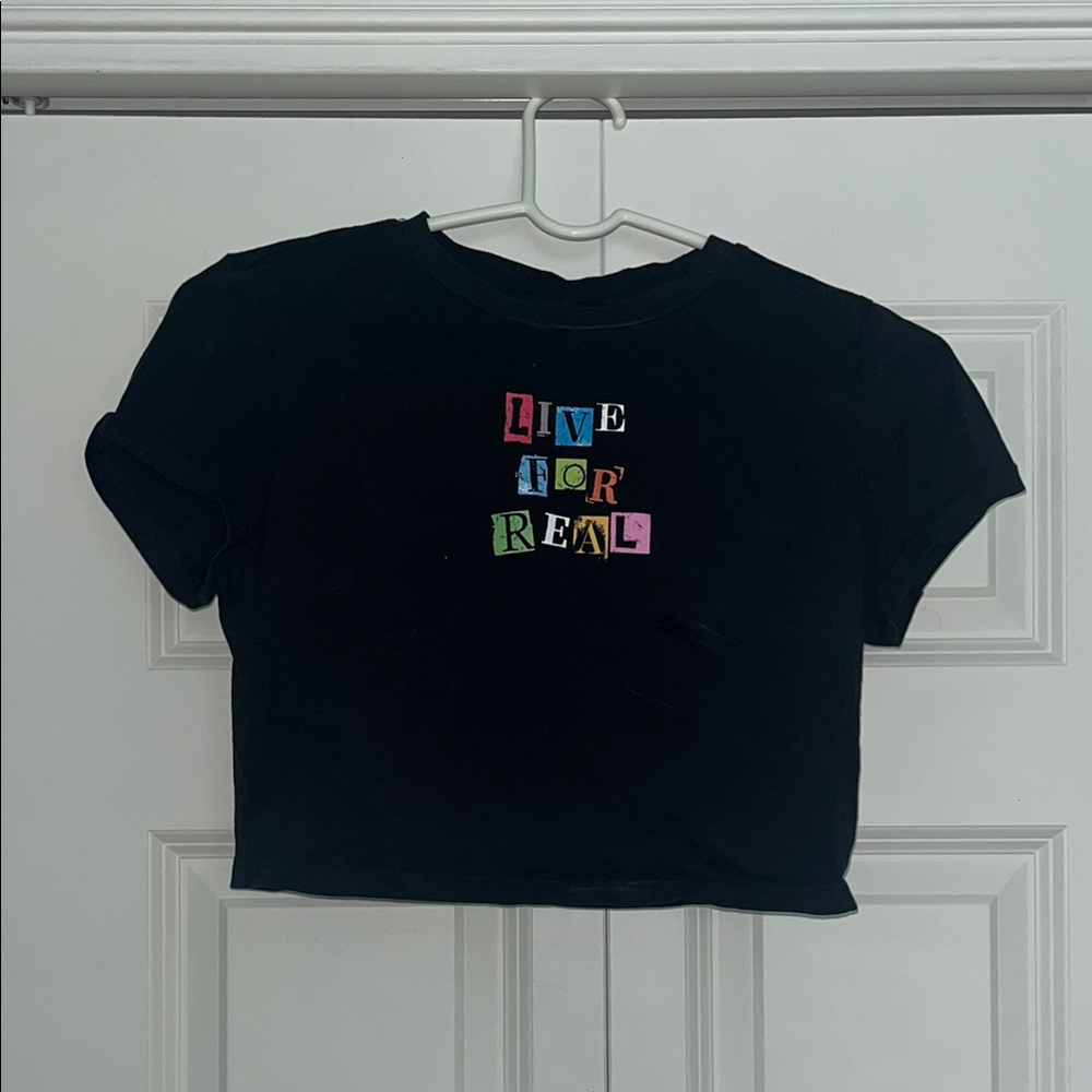 SHEIN Black Short Sleeve Graphic Tee